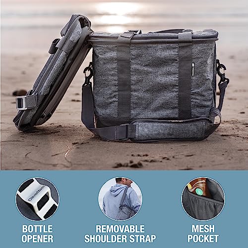 Collapsible Cooler Bag, 30 Can: Structured, Leakproof, Insulated