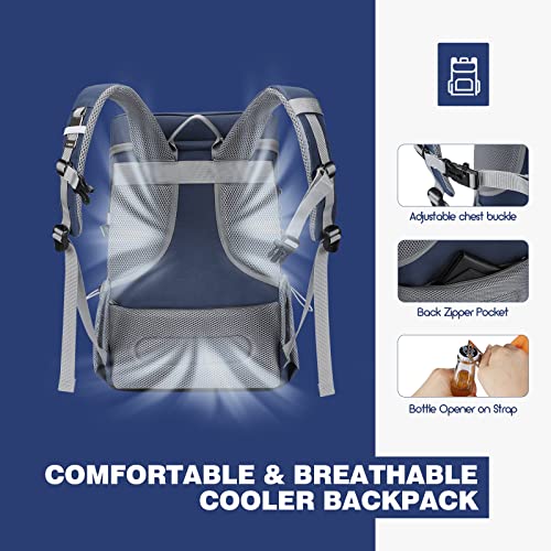 Leakproof Insulated Cooler Backpack for Camping and Travel