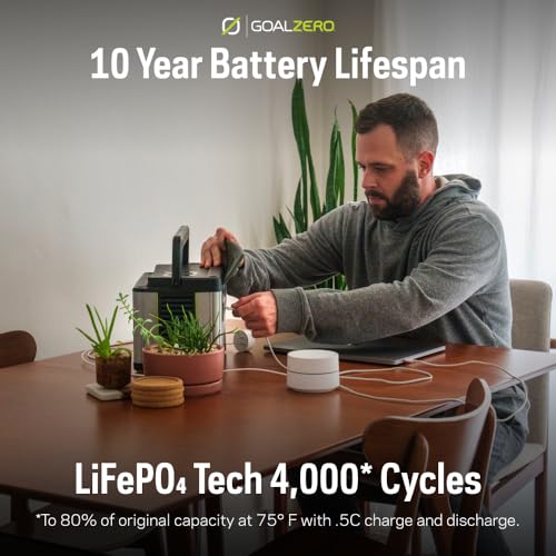 Goal Zero Yeti 500 Portable Solar Generator, Clean Power