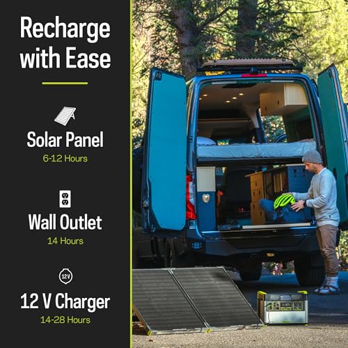 Goal Zero Yeti 1500X Portable Power Station - Solar Generator for Camping