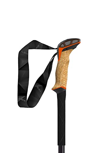 LEKI Makalu Cork Lite Aluminum Walking Poles - Orange