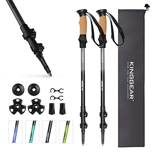 Adjustable Hiking Poles - Lightweight Aluminum Trekking Poles