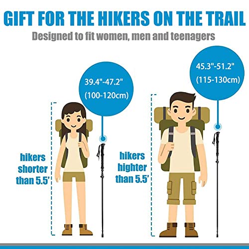 Adjustable Lightweight Hiking Pole for Travel and Camping