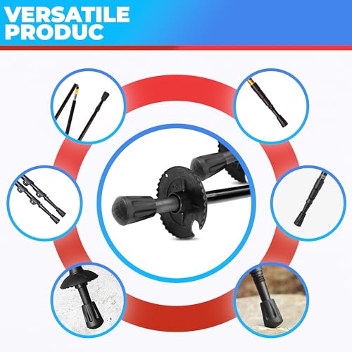 6 Pcs Rubber Hiking Pole Tips for Walking