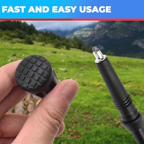 6 Pcs Rubber Hiking Pole Tips for Walking