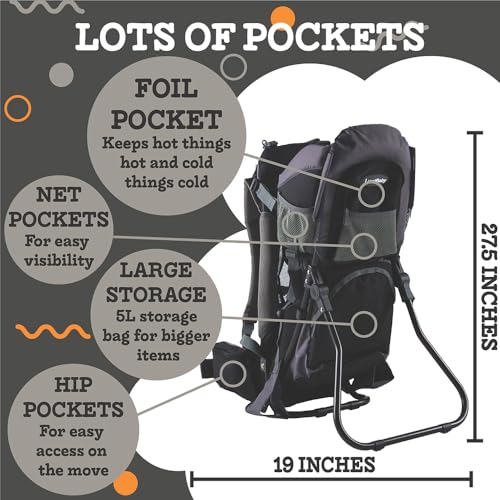 Luvdbaby Hiking Baby Carrier Backpack - Premium Features