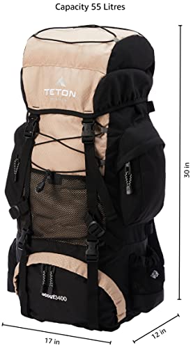 TETON 55L Scout Backpack for Hiking, Camping, Backpacking