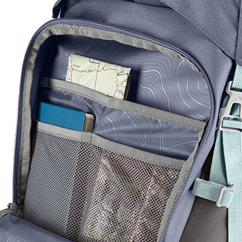 High Sierra 70L Internal Frame Hiking Backpack, Grey Blue/Mercury/Blue Haze