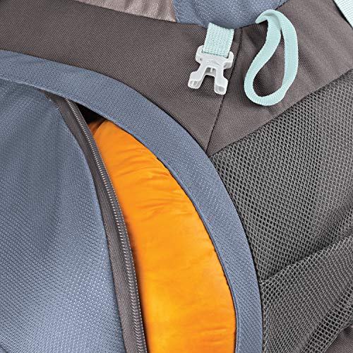 High Sierra 70L Internal Frame Hiking Backpack, Grey Blue/Mercury/Blue Haze