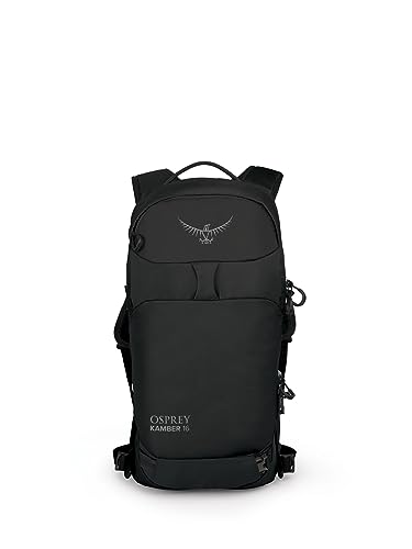 Osprey Kamber 16L Men's Ski Snowboard Backpack, Black