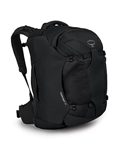 Osprey Farpoint 55L Travel Backpack for Men, Black