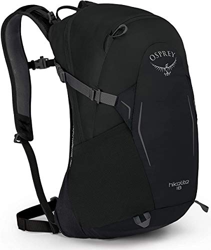 Osprey Hikelite 18 Backpack - Black, Perfect for Camping