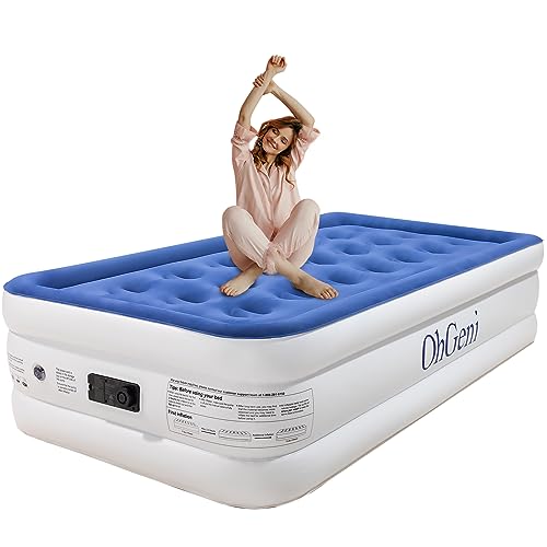 OhGeni Twin Air Mattress with Built-in Pump