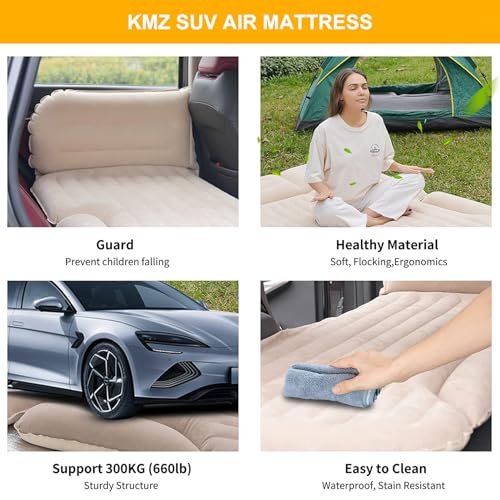 Double-Sided SUV Air Mattress with Pillows & Pump