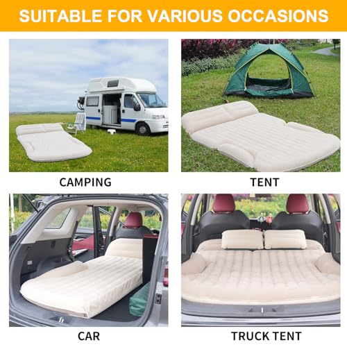Double-Sided SUV Air Mattress with Pillows & Pump