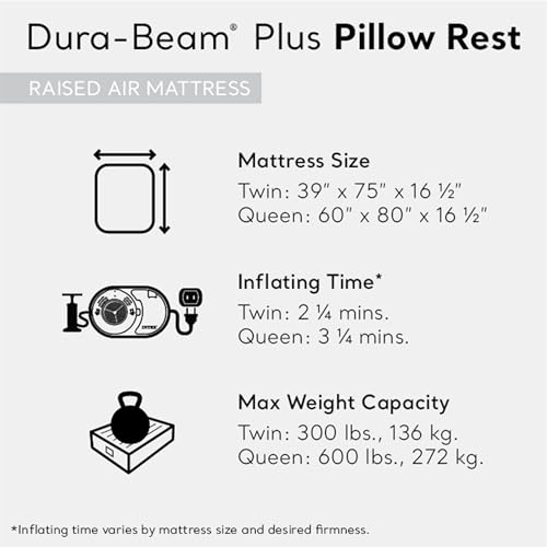 INTEX Dura-Beam Plus Pillow Rest Air Mattress - Twin