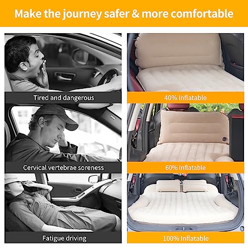 Double-Sided SUV Air Mattress with Pillows & Pump