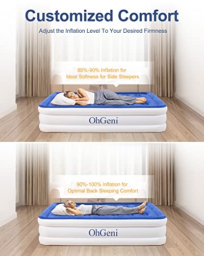 OhGeni Twin Air Mattress with Built-in Pump