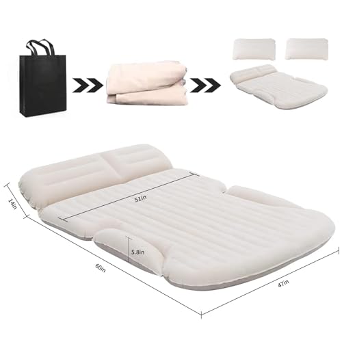 Double-Sided SUV Air Mattress with Pillows & Pump