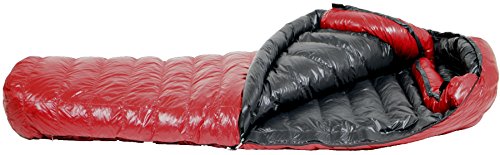 Alpinlite Sleeping Bag: 20F Down, Cranberry, 6ft, Right Zip