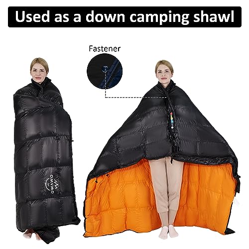OMVMO Lightweight 4 Season Down Sleeping Bag for Backpacking