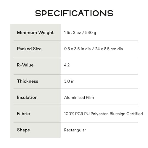 NEMO Tensor Ultralight Insulated Sleeping Pad - Quiet Support