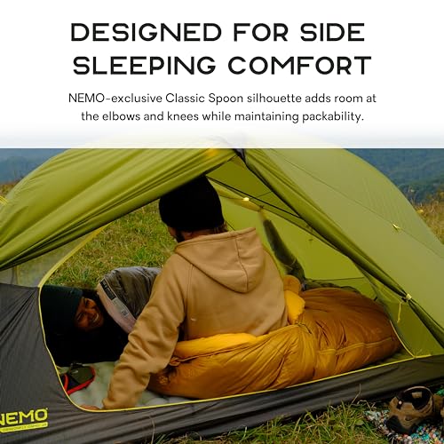 NEMO Men's Disco 15°F Down Sleeping Bag, Chai