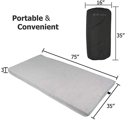 SleepReady Portable Camping Mattress | 100% Memory Foam