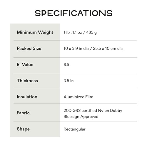 NEMO Tensor Sleeping Pad for Extreme Conditions, Regular