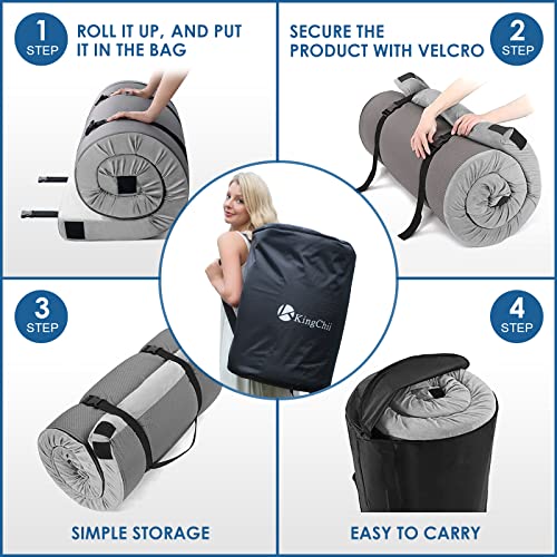 KingChii CertiPUR-US Memory Foam Camping Mattress & Travel Pad