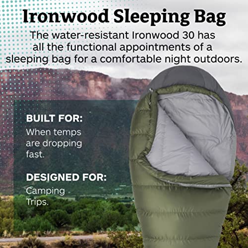 Marmot Ironwood Mummy Sleeping Bag | Lightweight, 30-Degree
