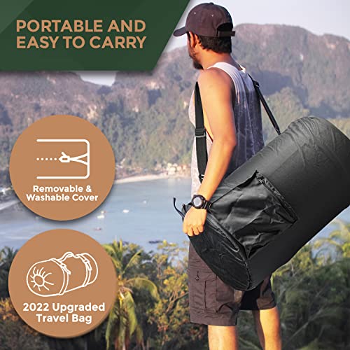 Roll Up Memory Foam Camping Mattress Pad