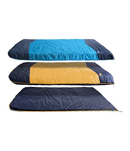 North Face Dolomite Double Sleeping Bag, Hyper Blue/Yellow