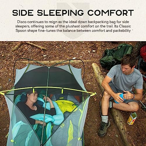 NEMO Disco Sleeping Bag | Plush Down, Side Sleeper