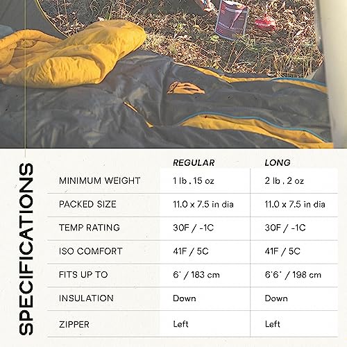 NEMO Disco Sleeping Bag | Plush Down, Side Sleeper