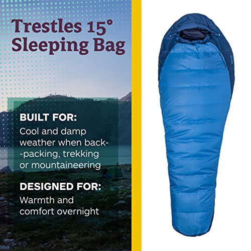 Marmot Men's Trestles 15° Sleeping Bag | Insulated, Water-Resistant