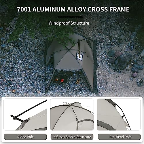 Naturehike Massif Hot Tent: 4 Person Winter Camping