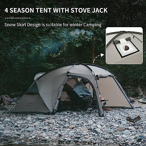 Naturehike Massif Hot Tent: 4 Person Winter Camping