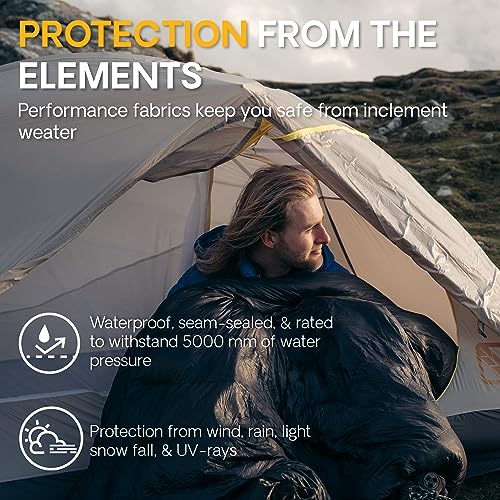 Featherstone UL Obsidian 1 Person Backpacking Tent - Lightweight, Waterproof, Freestanding