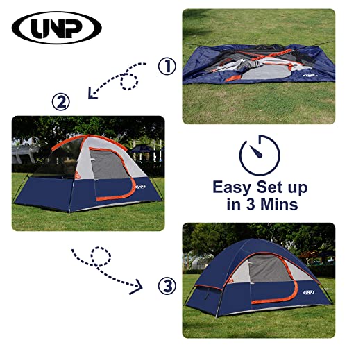 2 Person Waterproof Camping Tent with Rainfly