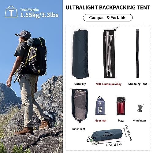 Naturehike Cloud-Up Lightweight Backpacking Tent for Camping