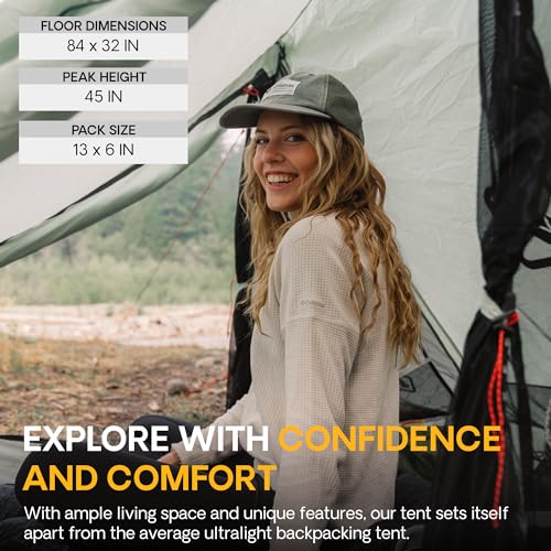 Featherstone Backbone 1 Person Ultralight Backpacking Tent