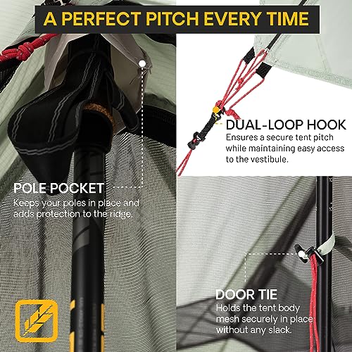 Featherstone Backbone 1 Person Ultralight Backpacking Tent