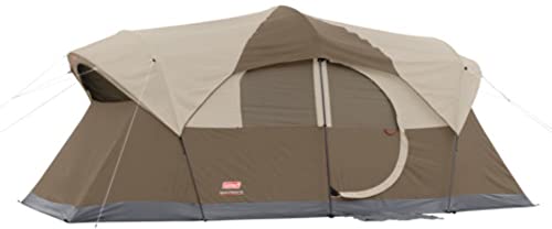 Coleman WeatherMaster 10-Person Family Camping Tent With Divider