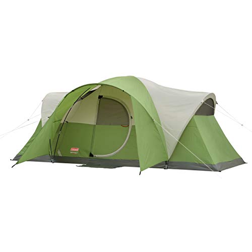 Coleman Montana 8-Person Camping Tent | Easy Setup, Green
