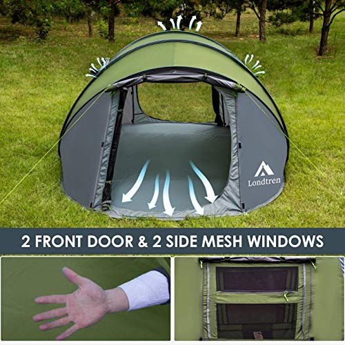 4 Person Waterproof Military Pop Up Camping Tent