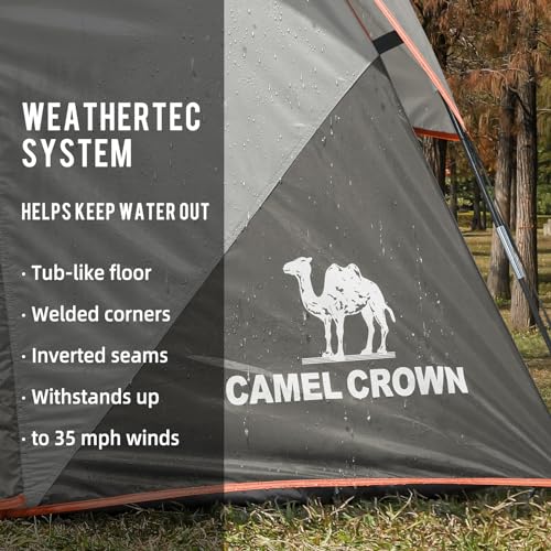 CAMEL CROWN 6 Person Waterproof Backpacking Camping Tent