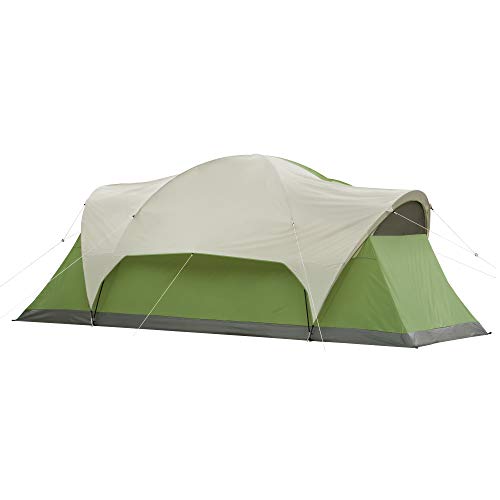 Coleman Montana 8-Person Camping Tent | Easy Setup, Green