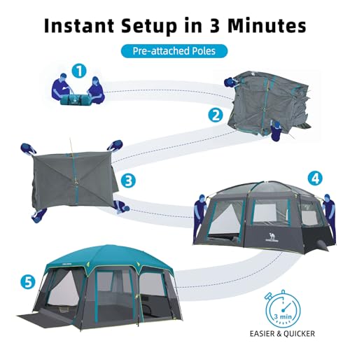 CAMEL CROWN 10 Person Family Cabin tent