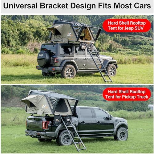 Naturnest Hard Shell Rooftop Tent for Camping, 3-Person